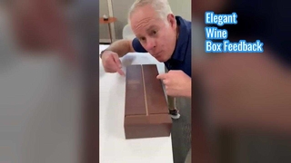 Customer's Feedabck for Wine Packaging Box Sample