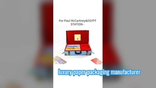 Luxury Suitcase Vinyl Packaging Box | Custom Luxury Packaging Supplier